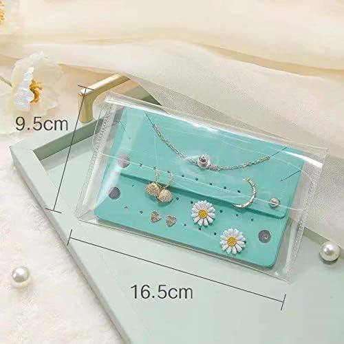 LadayPoa Jewelry Organiser,Jewelry Roll,Small Jewelry Travel Bag Pouch with Removable Board for Necklace,Earrings,Rings - Image 3