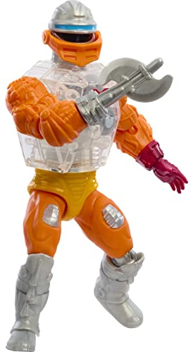 Masters Of The Universe Origins Action Figure, Rise Of Snake Men Mini Comic Roboto, Articulated Collectible Motu Toy With Accessory And Mini Comic #TOP2