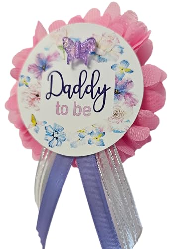 Image of Butterfly Theme Baby Shower or Pregnancy Announcement Party Favors, Baby Shower Decorations, Baby Shower Invitations, Baby Shower Invites, Baby Shower Gifts (daddy pin)