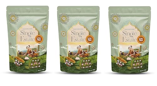 Image of DABRI Majherdabri Single Estate CTC Tea 300gm |Pack of 3 x 100gm Pouch|Bold & Malty Black Tea with Rich Aroma|Premium Summer Harvest|Strong Patti Chai Blend for Daily Energy|Reduce bloating and Stress