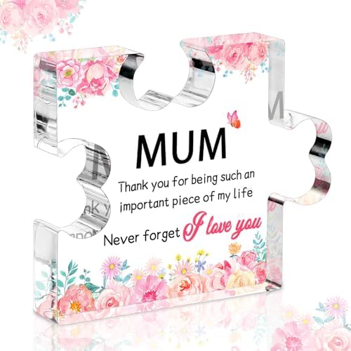 Gleevara Daughter Gifts From Mum On Christmas, Butterfly Shape Acrylic Plaque Gifts For Daughter On Birthday Graduation Valentines