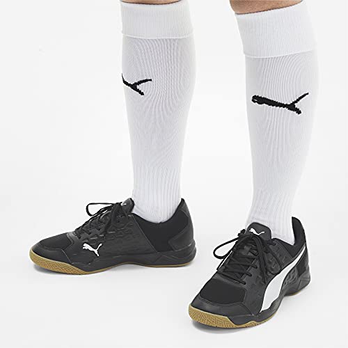 PUMA PUMA Men's Auriz Football Shoe, Black White Gum, 7.5
