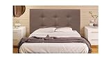 ONEK-DECCO Cabecero Mod. Big Tennessee tapizado en Polipiel de Dormitorio Medidas cabecero de Cama niño, Juvenil y Matrimonio Cabezal, tapizado, Acolchado (150x70, Visón)
