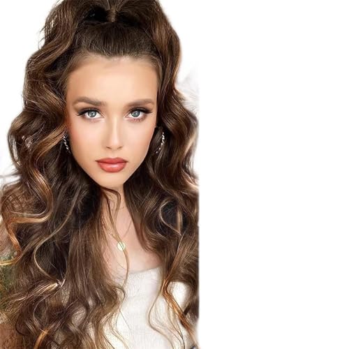 LOVULIFE Hair Chignon 22 Inch Synthetic Ponytail Hair Extensions Long