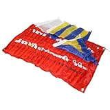 flaggensatz boot Flaggen 20 x 30cm Lindemann Signalflaggensatz aus Nylon 20x30cm