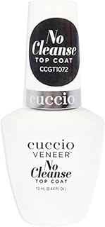 No Cleanse Top Coat Nail Polish – High Gloss Shine, UV/LED Compatible, Chip-Resistant for Long-Lasting Manicures, 0.44 Fluid Ounce