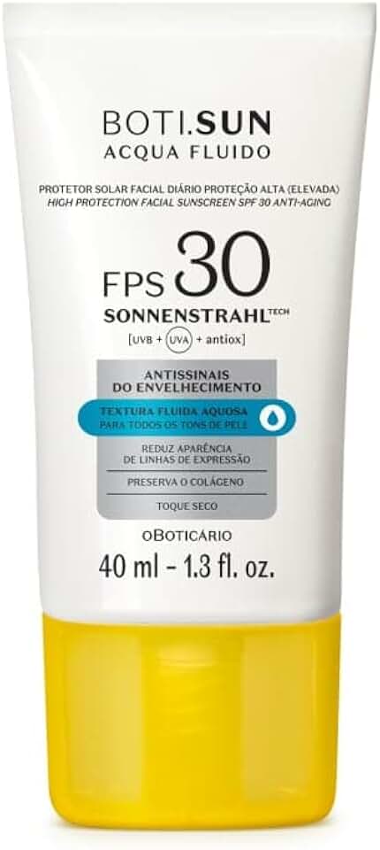 O BOTICARIO BOTI.SUN PROT FACIAL ANTIOLEOSIDADE FPS30 40ml