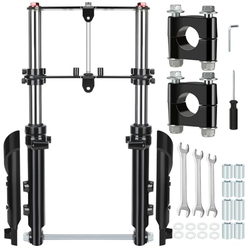 Image of Mini Bike Front Forks Suspension Kit Replacement for Coleman Minibike CT100U Monster Mega Moto 80 105cc Motovox MBX10 MBX11 Baja Doodlebug DB30 Trailmaster Storm 200 Parts 7 /8 Handlebar Risers