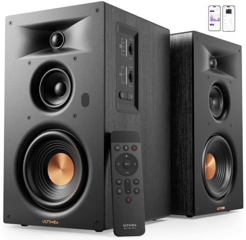ULTIMEA 3-Way Powered Bookshelf Speakers