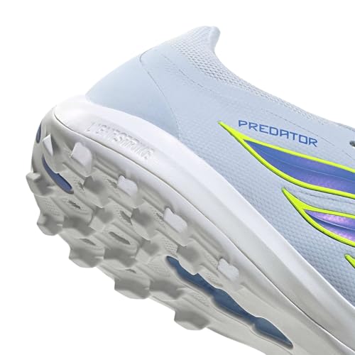 adidas Unisex Predator League Fold-Over Tongue Turf Football Shoes, Crystal Sky/ray Blue/Team solar Yellow 2, 42 2/3 EU – Ansicht 6