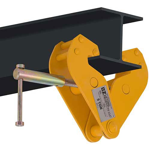 OZ Lifting OZ5BC Beam Clamp 5 Ton Cap., Fits Beam Flange Range 3.54