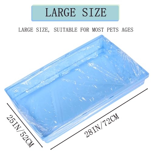Image of 20pcs Disposable Bird Cage Liners, Large Size 28x20in Clear Plastic Parakeet Cage Liner Bag, Bird Cage Accessories Film Cover for Finches Canaries Cockatiels Birdcage and Bunny Guinea Pig(20)