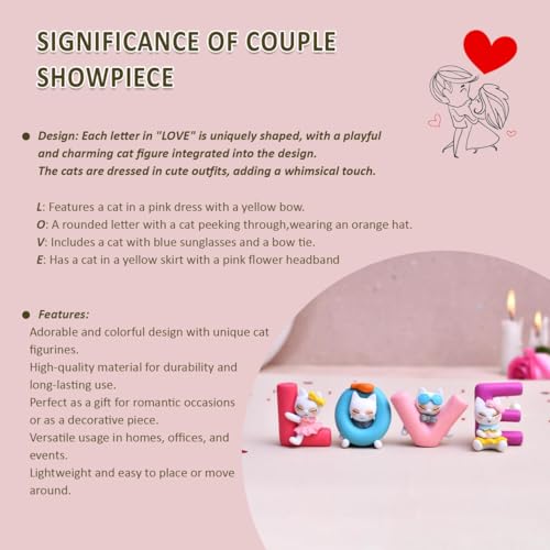 CraftVatika Valentine Gift for Girlfriend Boyfriend Love Miniature Adventure Showpiece Resin Love Cupid Miniature Valentines Day Gift for Husband Wife (4 Pcs, Multicolor) 2 41BryAF6hdL
