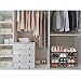 Seville Classics Multi Level Shoe Rack Sturdy Freestanding Shelf for Bedroom, Closet, Entryway, Stackable Durable Metal Home Storage, 3-Tier, 12-Pair Mesh, Satin Bronze Mesh 1 Piece