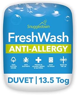 Snuggledown Freshwash Anti Allergy Single Duvet 13.5 Tog Winter Duvet Single Bed