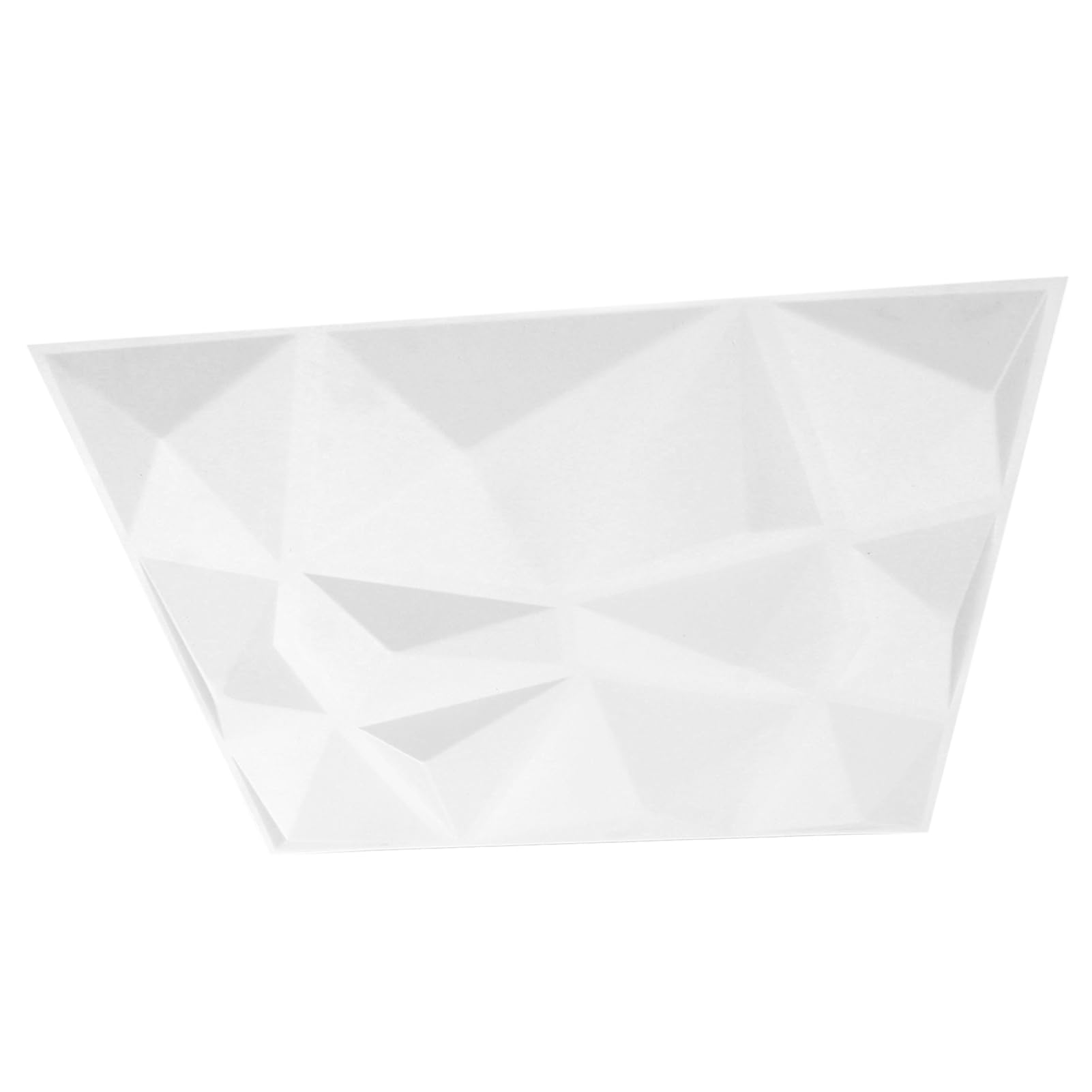 12 PZ Pannelli 3D Decor Pannelli da Parete 3D PVC Pannello da Parete 3D PVC Decorativo, 19 Pannello Strutturato Bianco da 7 Pollici per Decorazioni Interne, Pannello