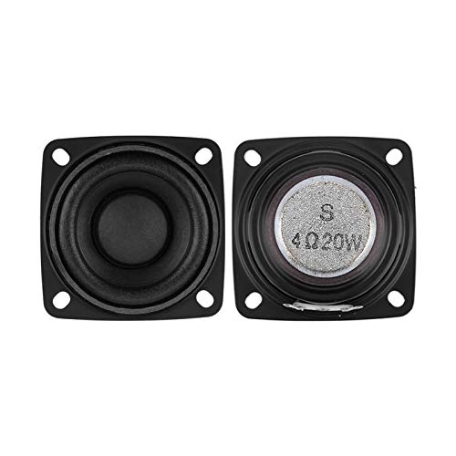 Wnuanjun 2PCs 2Inch 4ohm Full Range Speaker Sound Music Speakers Driver 10W 15W 20W Radio Loudspeaker DIY for Home Audio System (Size : 4 Ohm 20 W)