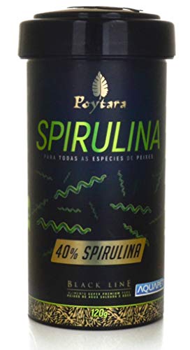 Poytara Ração Para Peixes Spirulina Black Line Pellets M 1 5Mm 120G