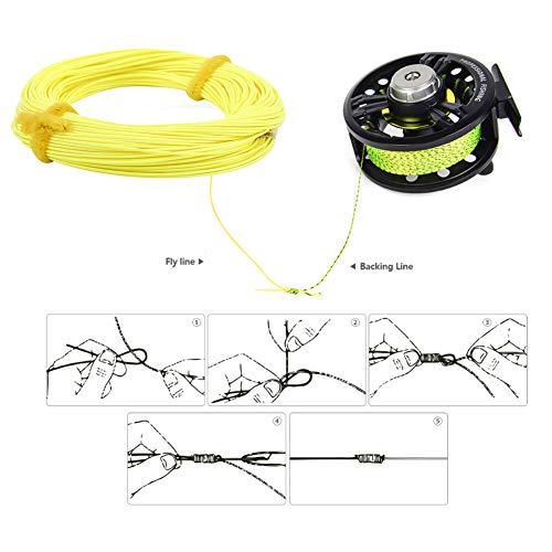 Knitymac Nylon Weight Forward Floating Fly Fishing Line Wf 4/5/6/7/8 For Stream River Lake Fishing Line(Wf-6F) #TOP7