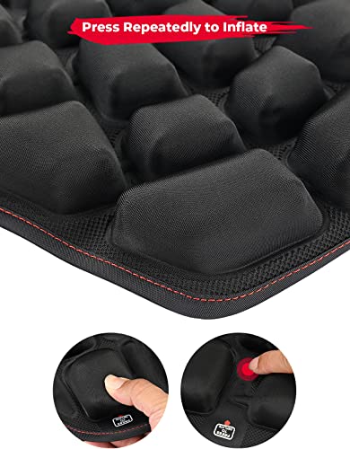Kemimoto Motorcycle Highway Pegs Foot Peg + Motorcycle Seat Cushion #TOP6