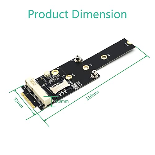 Adaptador Mini PCI-E a M.2 M Key tarjeta SIM ranura para módulo WiFi WWAN LTE 2