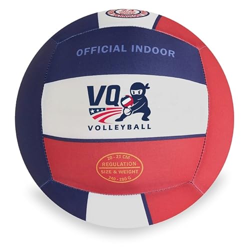 VQ Sports - Premium Soft Volleyball - Foam, Silent, No-Deflate, Official Size & Weight, Durable...