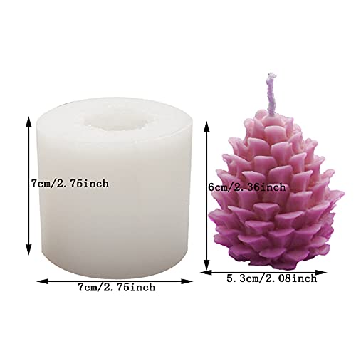 Onnpnn Pine Cone Shape Candle Mold, Creative Simulation Pine Cone Silicone Mold, Christmas Handmade Soap Molds, Diy 3D Fruit Shape Chocolate Cake Mousse Mould For Xmas Gifts Party Wedding Decoration #TOP2