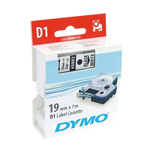 Dymo Bande de rechange D1 19 mm x 7 m pour effacer le désordre de bureau