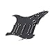 logyues Loaded Prewired Pickguard Guard Plate with HSH Preload Pickup for Electric Guitar (Black)