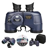 USCAMEL 10 × 50 Marine Fernglas für Erwachsene wasserdichtes Fernglas mit Kompass Entfernungsmesser BAK4 Prisma FMC Objektiv beschlagfestes Fernglas mit Stativadapter