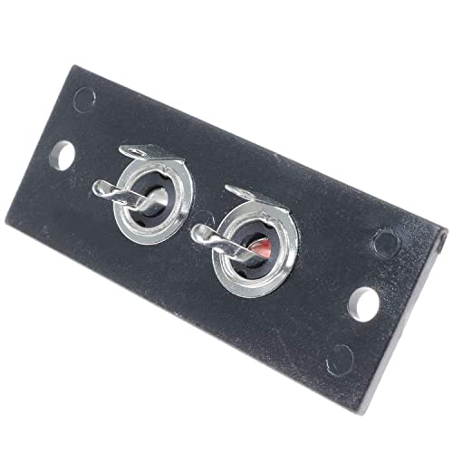 Conector RCA 5 piezas negro para panel miniatura 5