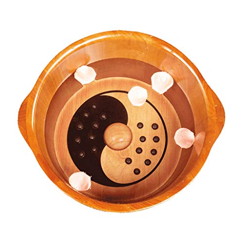 Cuenco de spa para pies BABYCE de madera de roble