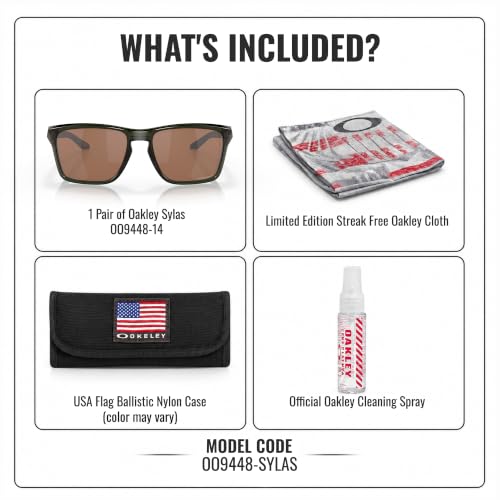 Image of Oakley SYLAS OO9448 Rectangle Shape Sunglasses With Official Eyewear Kit
