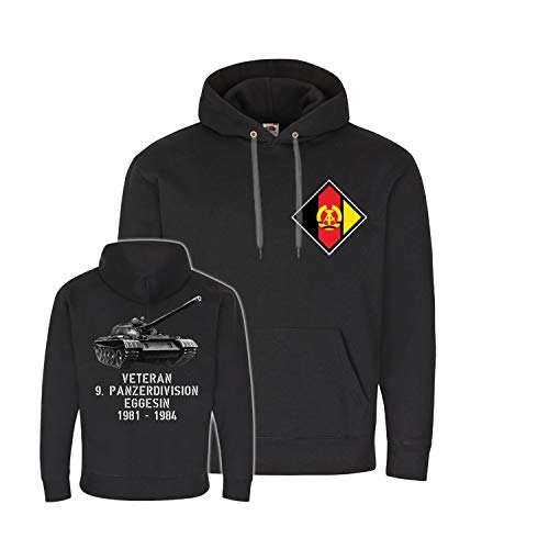 Sweat NVA T55 Veteran DDR pull noir homme à capuche taille M Copytec 26720