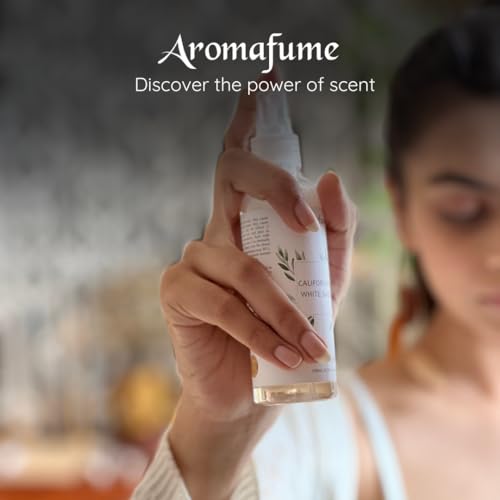 Image of White Sage & Frankincense Smudge Spray & Natural Mist by Aromafume | 100 ml / 3.3oz | Made with Salvia Apiana & Boswellia Resin Extracts | Ideal for positivity | Non-alcoholic, non-toxic & vegan