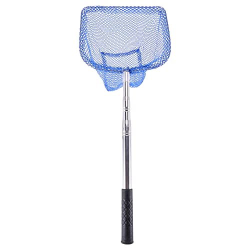 Srutueo Portable Telescopic Scoop Net Table Tennis Ball Picker Net Table Tennis Ball Picker Container Training Tool for Ball, Blue