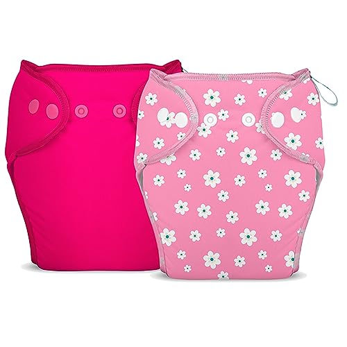 Image of Bumberry New & Improved Smart Nappy For New Born Baby (SM |4-9 months) | Holds Upto 3 Pees With Extra Absorbtion & 100% Leak Protection All in One Cloth Diaper For Just Borns - 2 Pcs - Kit 7