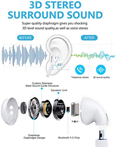 image for FatCat Wall Graphics Bluetooth 5.0 Wireless Earbuds Headsets Bluetooth