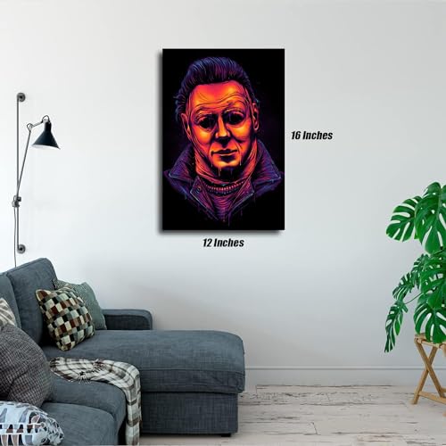 Image of HUANNY Diamond Painting Horror Movie Diamond Art Michael, 5D Full Drill Cross Stitch Embroidery Kits