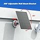 Solarpanel-Ladegerät für Ring-Kamera-Akku, Kompatibel mit Stick-Up-Cam-Akku, 10 W, Professionell, Effizient, IP65, Wasserdicht, Tragbares Solarbetriebenes Ladegerät (CSP4W-DC-W)