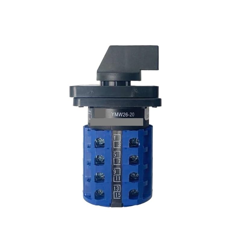 LW26-20/4 de 0 a 8 posiciones Interruptor leva rotatorio conmutación circuito arranque control 20 A y 4 polos Controls Switches