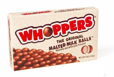 Whoppers Chocolate Malt Balls American Candy 141g Box x2
