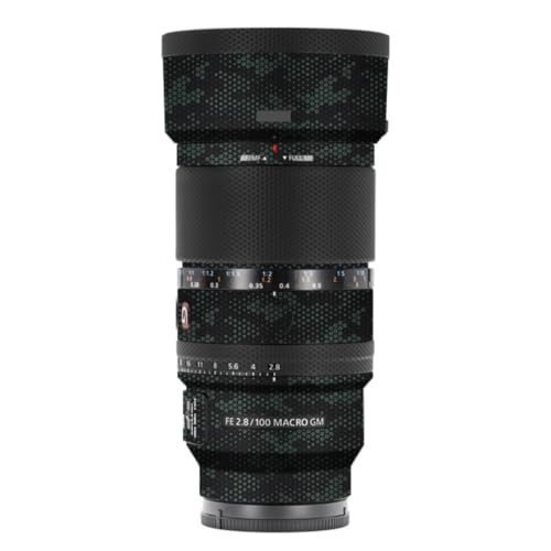 Funda Protectora de Vinilo para Lente de Cámara 100 mm f/2.8 Macro GM OSS de Sony – Pegamento Reutilizable, Resistente a Rayones, Agua, Polvo y Aceite (Verde Mamba) miniatura 1