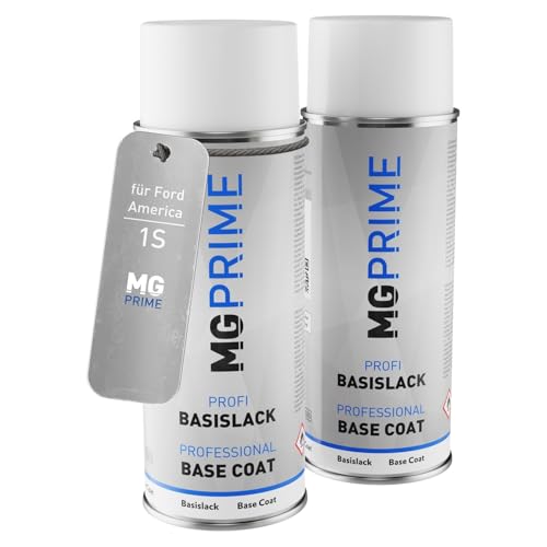 MG PRIME Pintura automotriz Aerosoles para Ford America 1S / XSC2761C Pepper Red Metallic Fondo pintura transparente, bote de spray de 400 ml