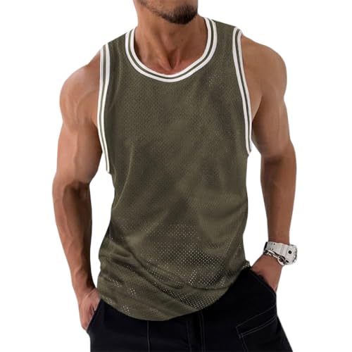 T-shirt vert armée homme taille 2L Runcati vêtement été col rond