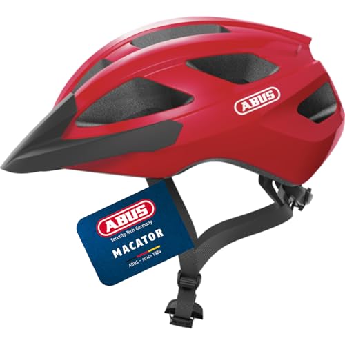 ABUS Casco de ciclismo de carretera Macator - casco de ciclismo deportivo para principiantes - también para usuarios con coleta - para hombres y mujeres