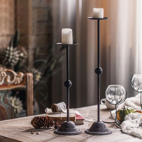 Bougeoir en fer forgé rétro de qualité pour décoration de table