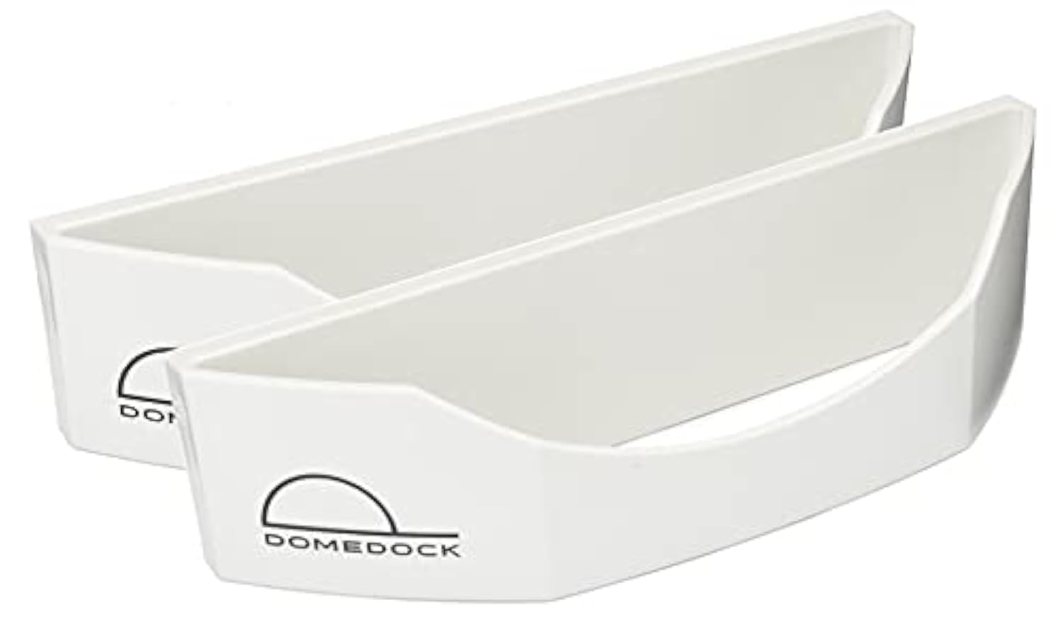 Dome Dock The Original USA-Made Hat Rack and Compact Hat Organizer for Wall Installation, 20 Hat Capacity, White (2 Pack)