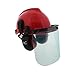 Forestry Safety Helmet - Vented Hard Hat, Mesh and Plastic Visors, Protective Earmuffs - Construction, Welding, Chainsaw