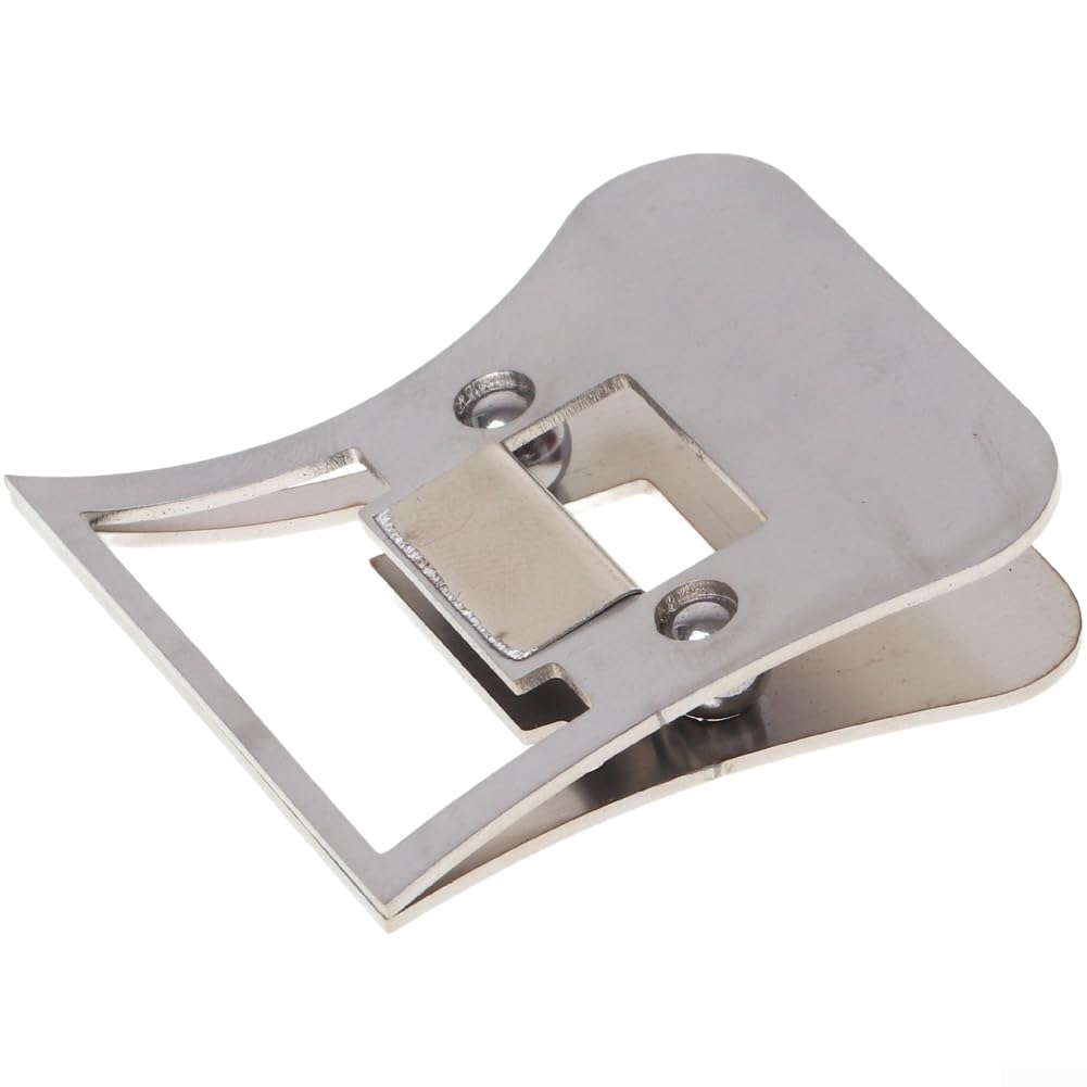 Pince de fixation de mouche en acier inoxydable anti-glisse pour plumes